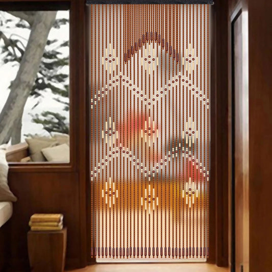 Wood And Bamboo Door Curtain