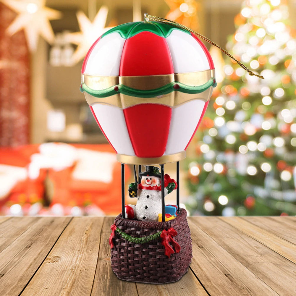 LED Snowman Hot Air Balloon Ornaments