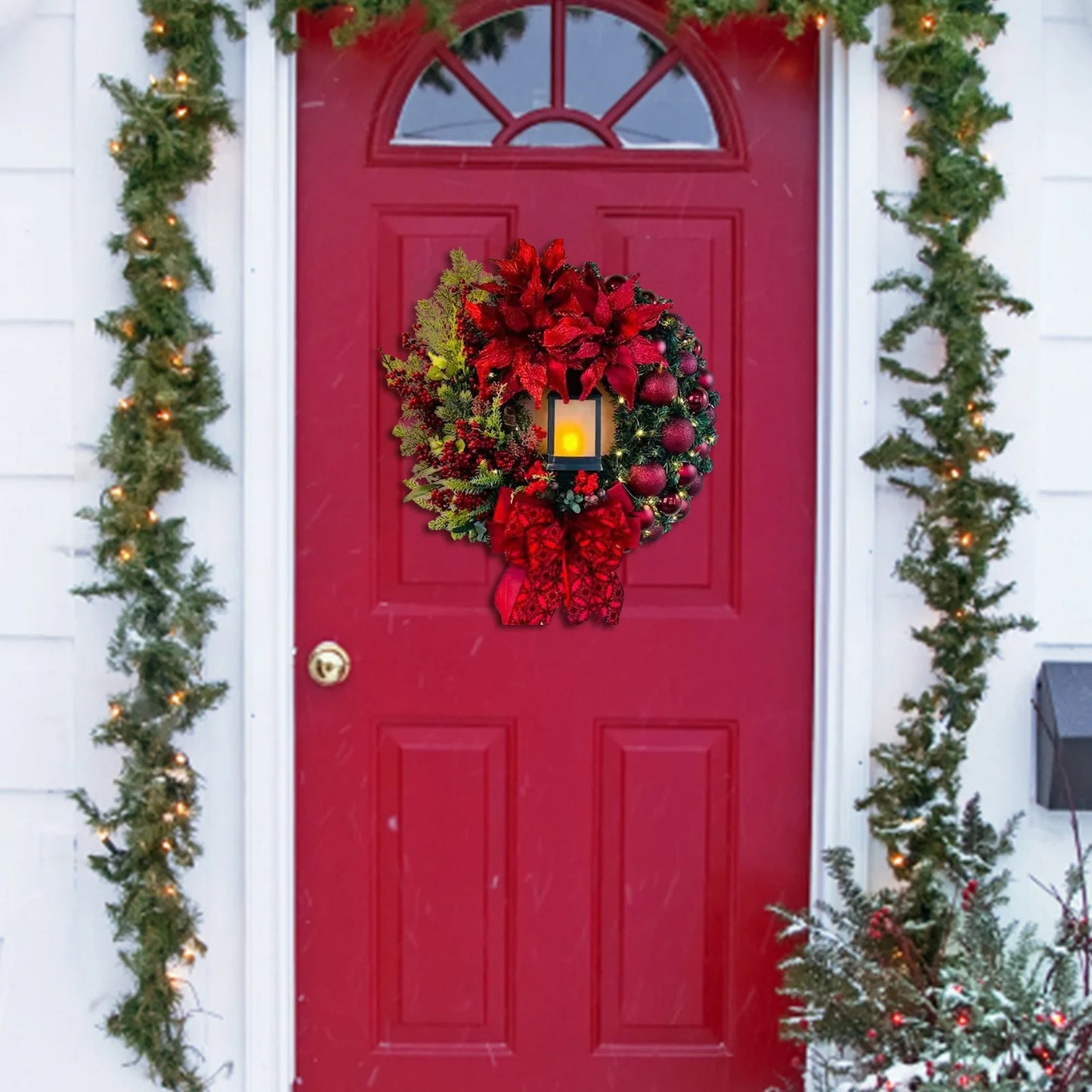 Christmas Wreath with LED Lamp