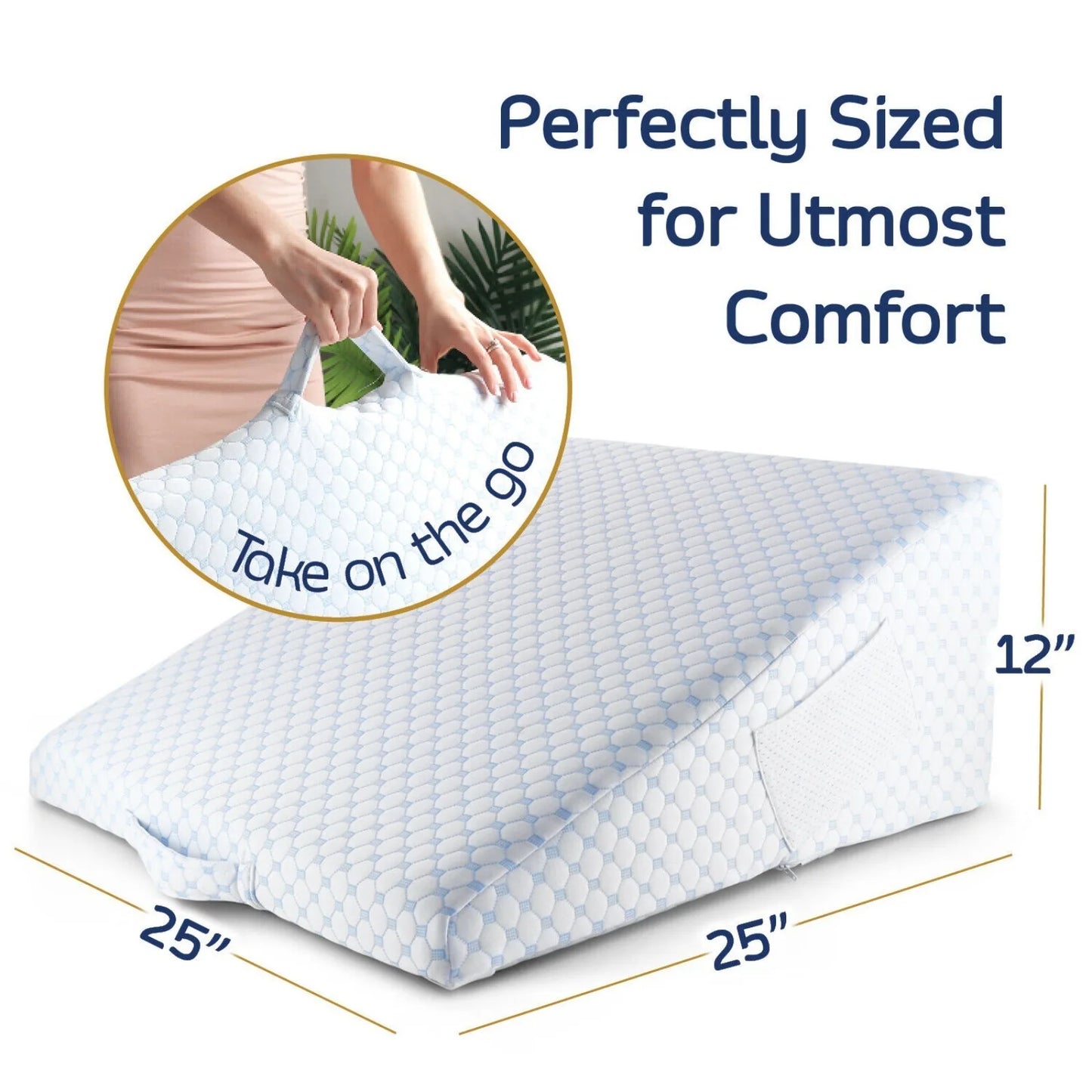 Cooling Memory Foam Wedge Pillow