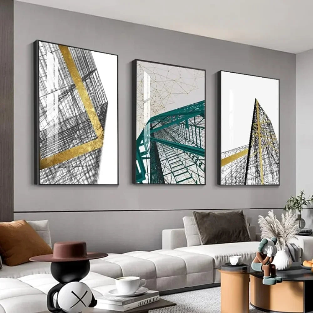 Modern Print Wall Art, 3 Pcs