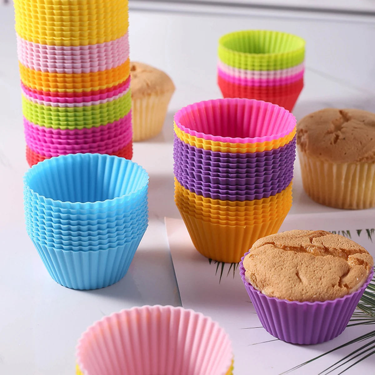 Silicone Baking Cups, 12 Pcs