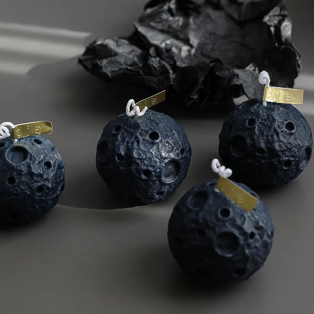 3D Black Moon Scented Candles