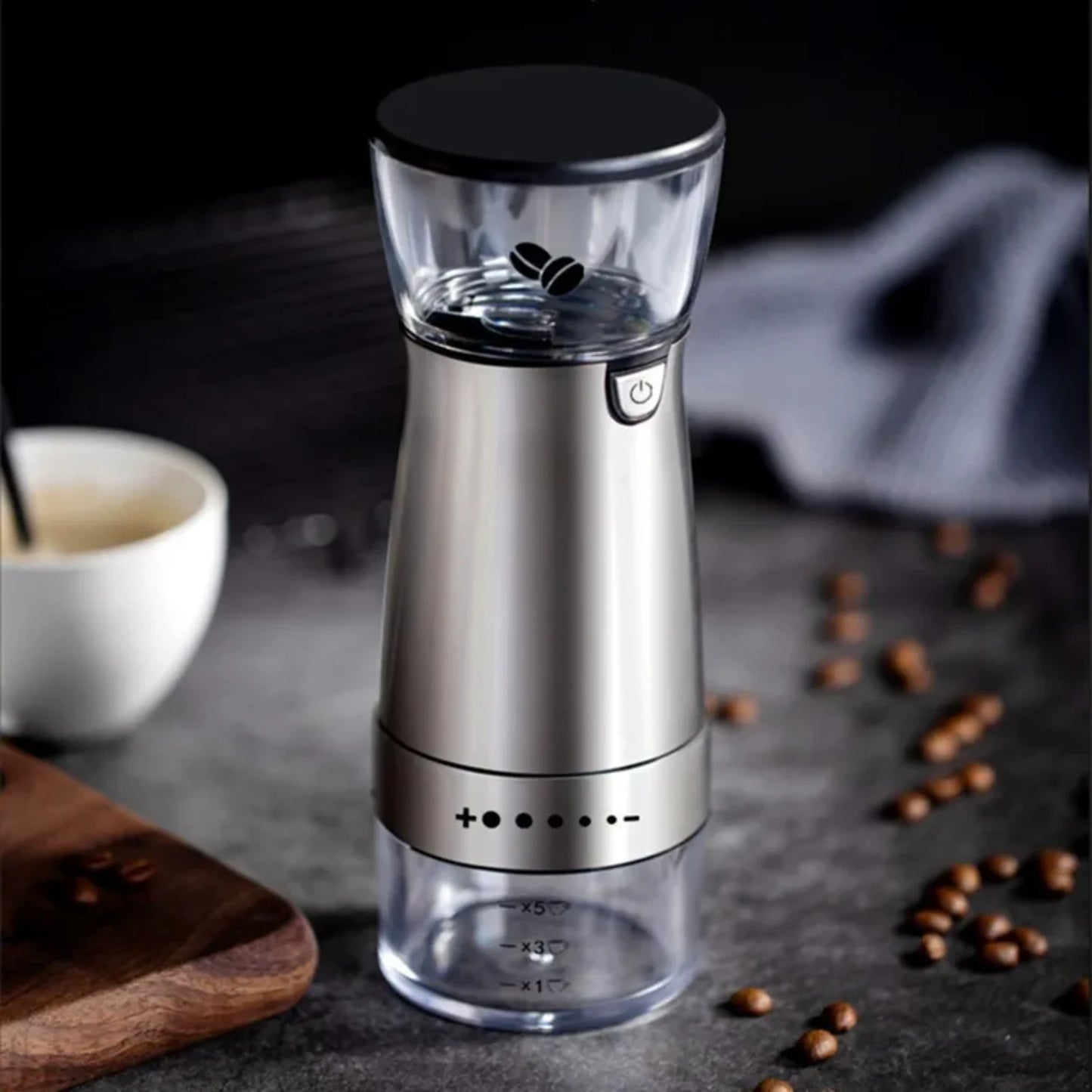 Stainless Steel USB Coffee Grinder