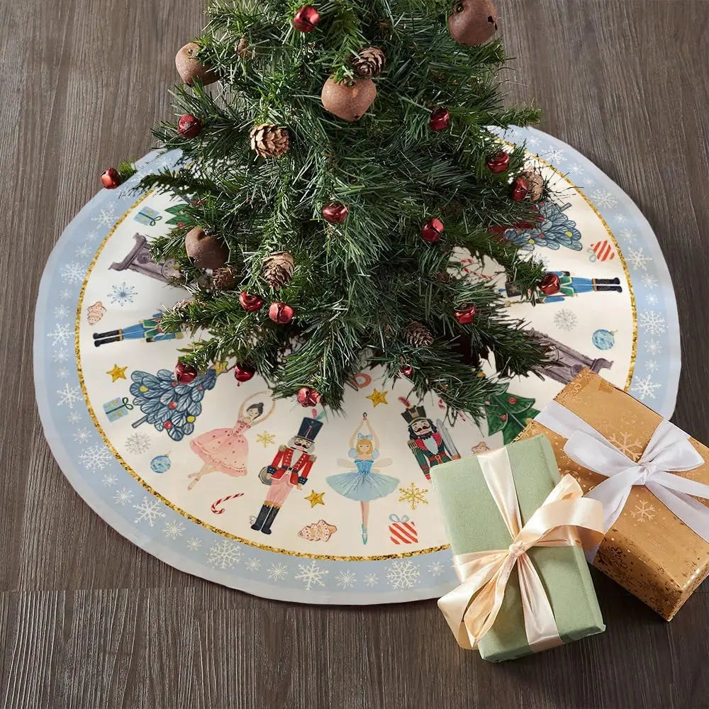 Nutcracker Christmas Tree Skirt, 48"