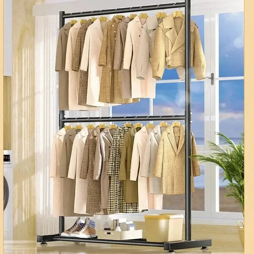 Adjustable Floor-Standing Clothes Hanger