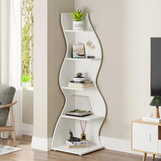 5-Tier Modern Corner Shelf