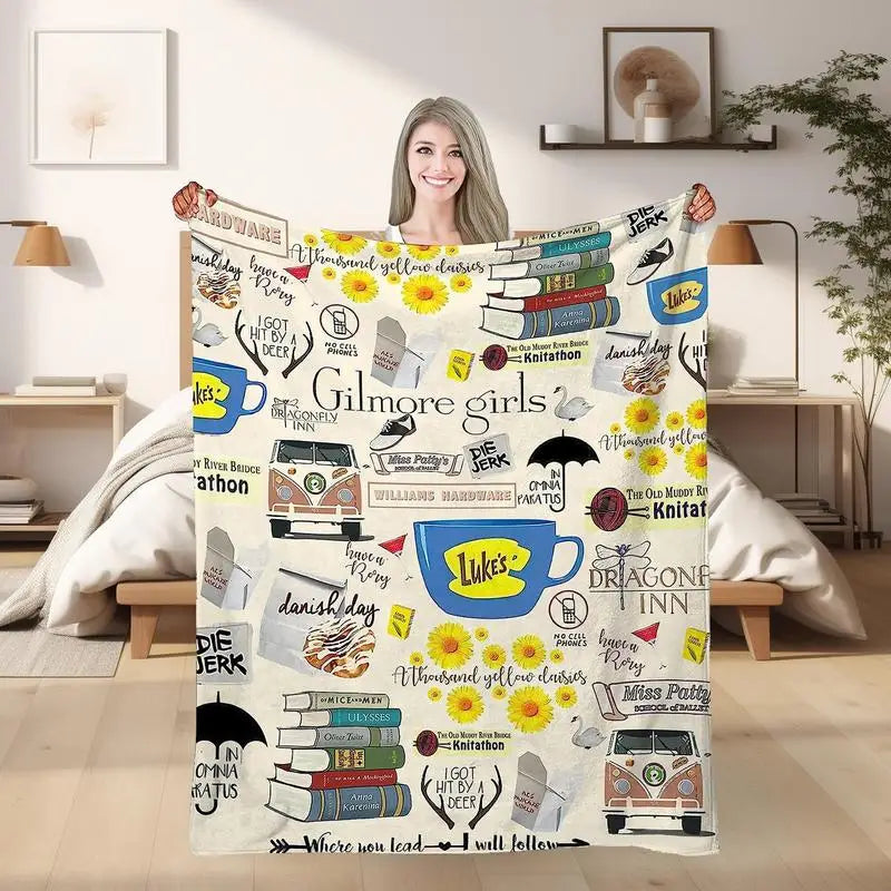 Novelty Printed Throw Blanket