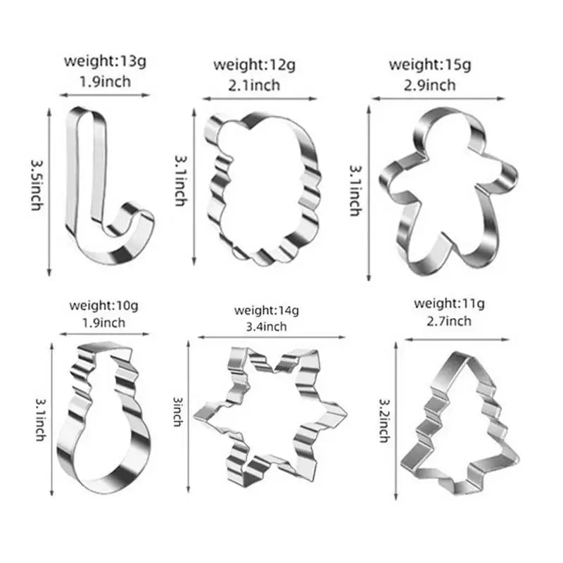 Stainless Steel  Christmas Cookie Stamps