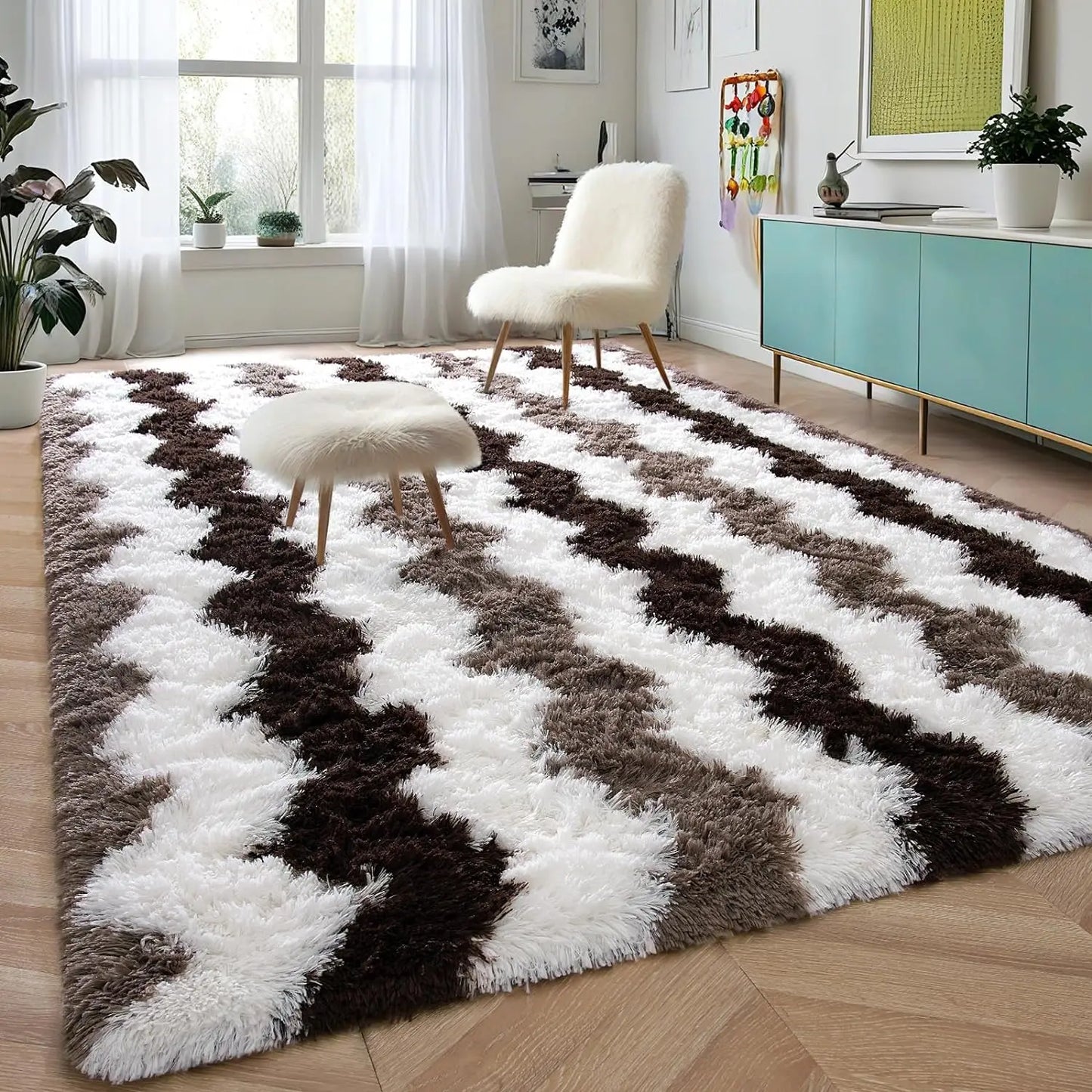 5x8ft Plush Area Rug