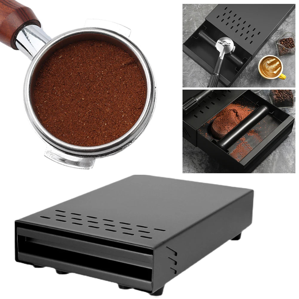 Stainless Steel Coffee Grounds Box