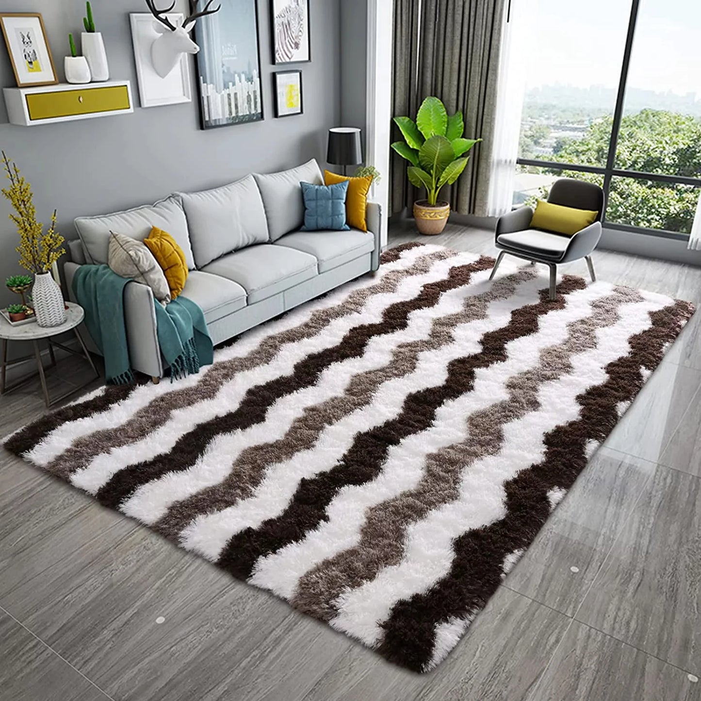 5x8ft Plush Area Rug