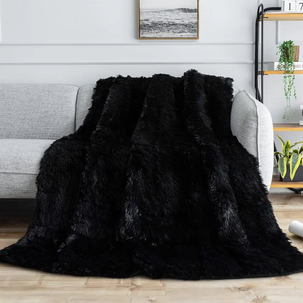 Super Soft Faux Fur Weighted Blanket