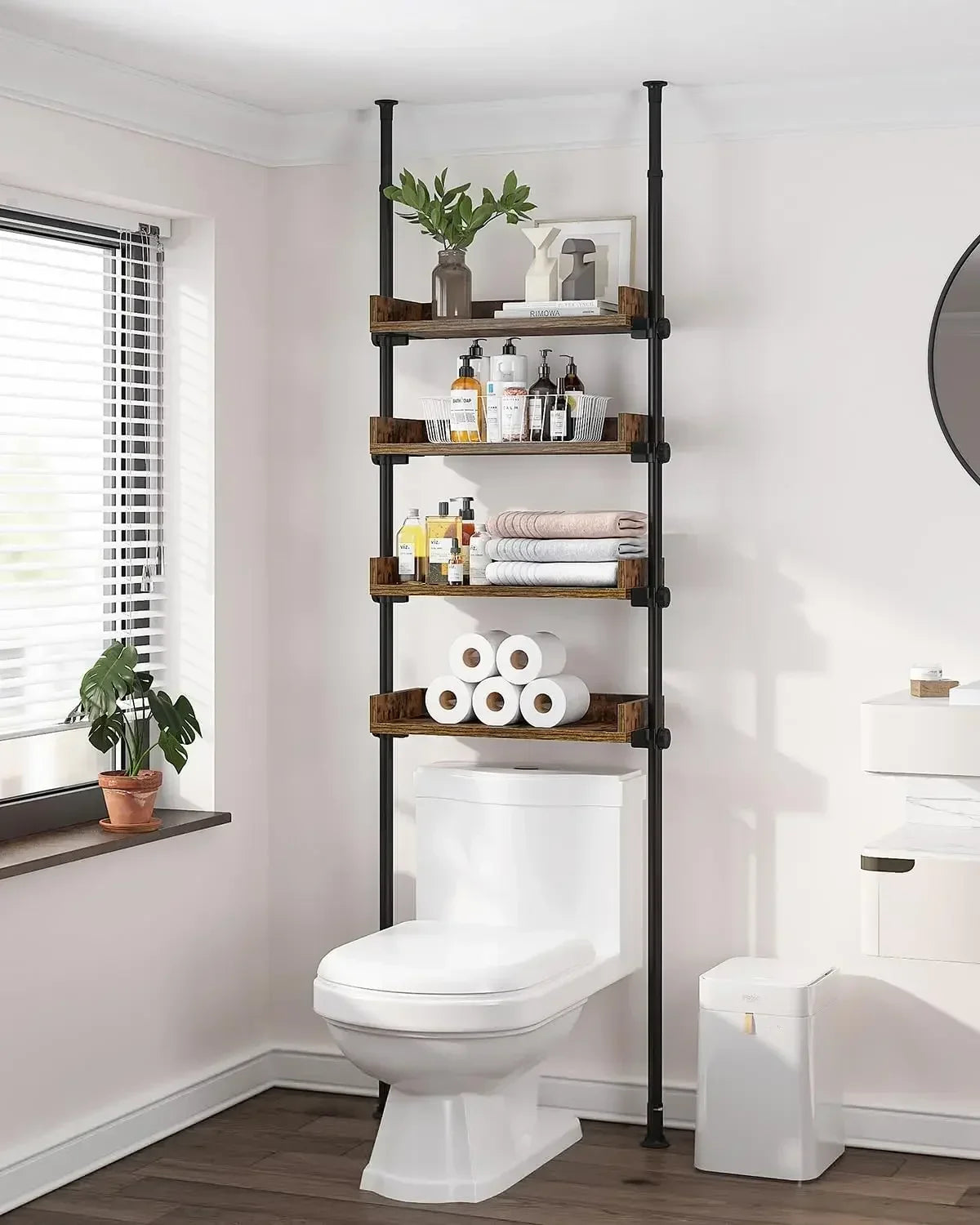 4-Tier Adjustable Shelf Organizer