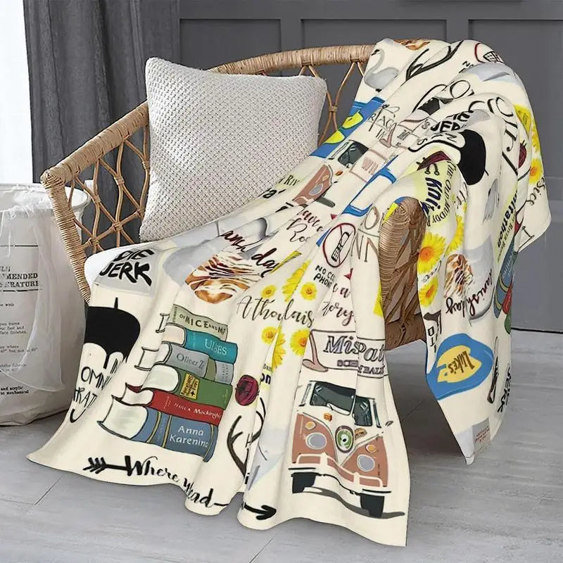 Novelty Printed Throw Blanket