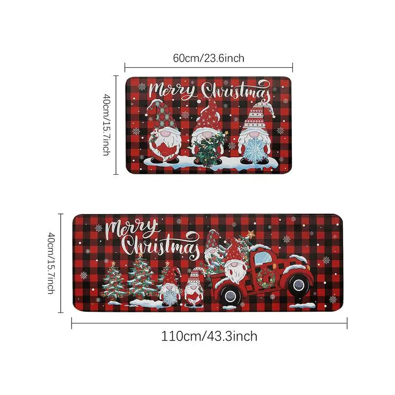 Decorative Christmas Non Slip Doormat/Rug