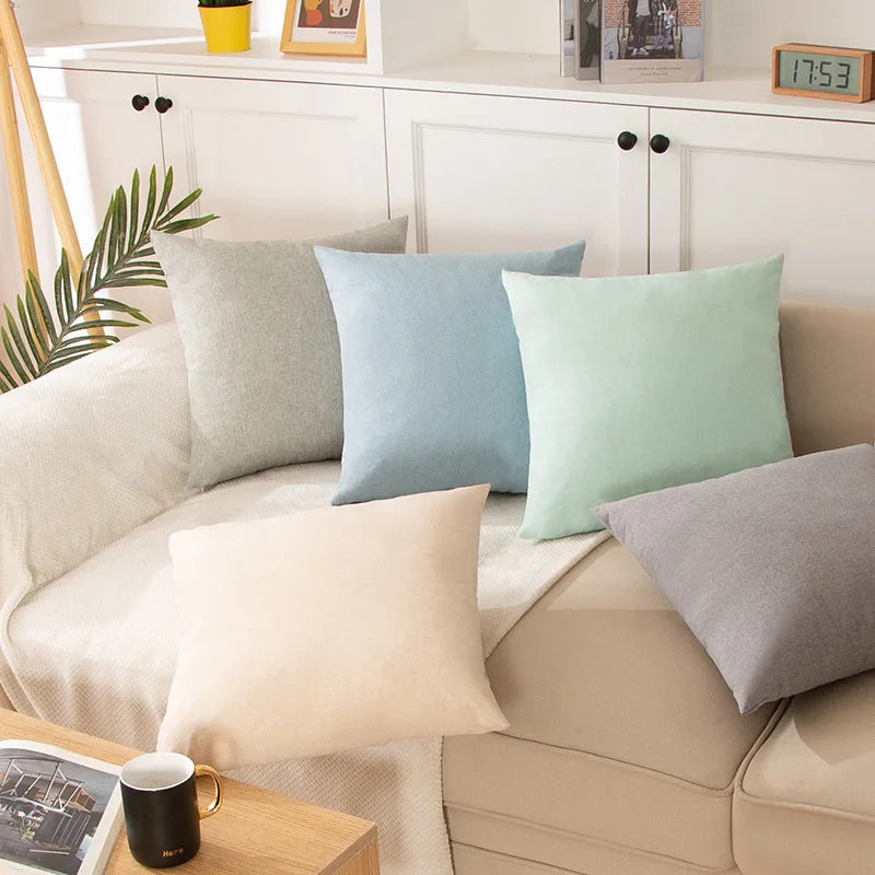 Nordic Style Linen Sofa Pillow