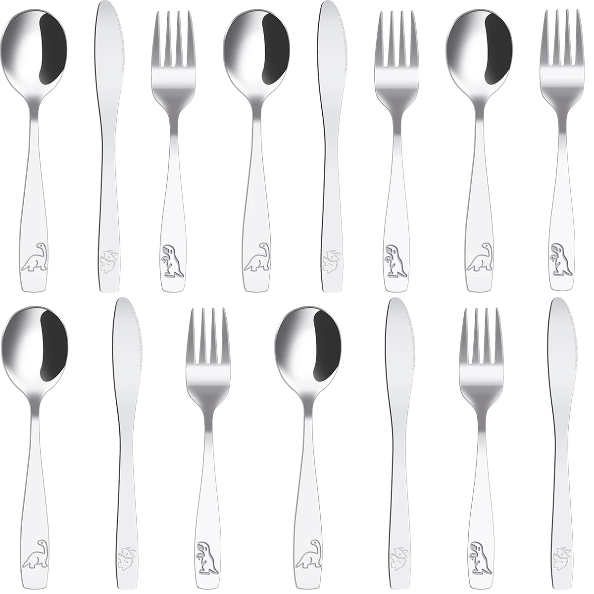 15Pcs Kids Silverware