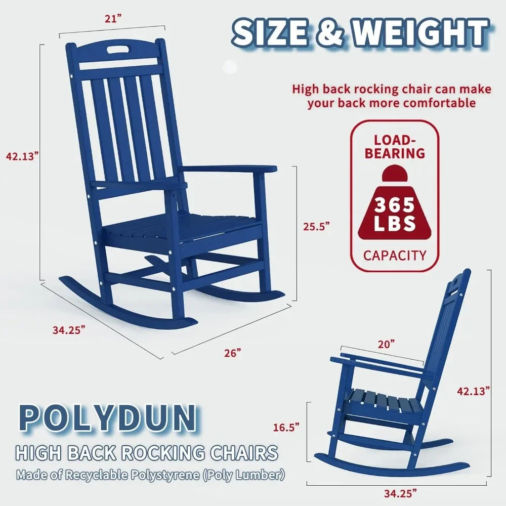 High Back All-Weather Rocking Chair