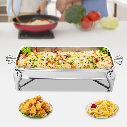 Oven Safe Glass Rectangle Chafing Dish