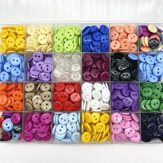 Round Resin Sewing Buttons, 50 pcs 11.5 mm